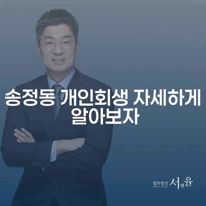 송정동 개인회생 자세하게 알아보자
