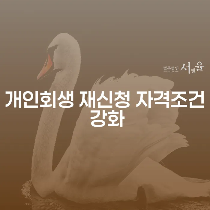 개인회생 재신청 자격조건 강화, 어떻게 대응할 것인가?