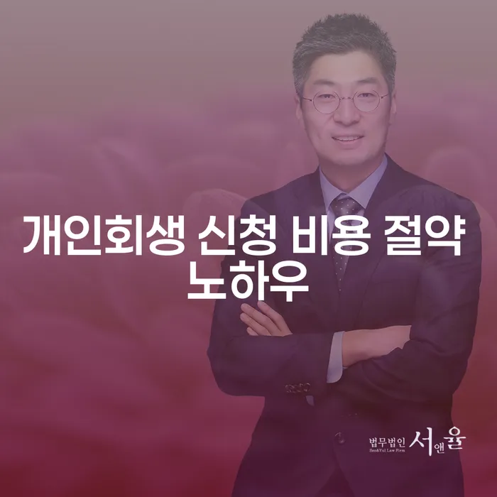개인회생 신청 비용을 절약하는 방법은 무엇일까요?